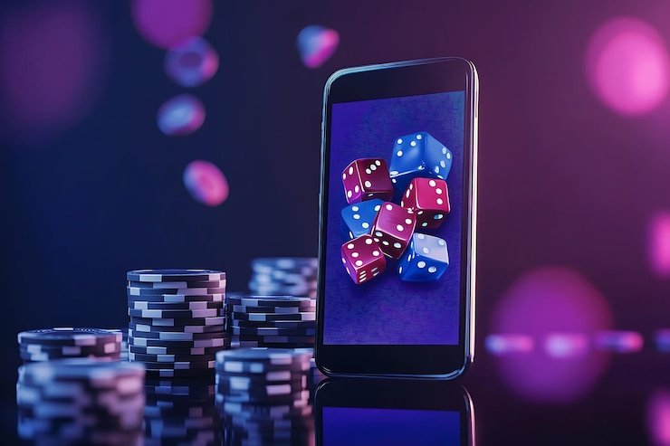 Pengguna mengakses kumpulan kode promo royalhoki777 melalui aplikasi smartphone dengan tampilan modern dan mudah